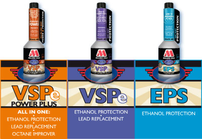 How do the new additives (VSPe Power Plus, VSPe, EPS) work to counteract fuel water accumulation issues?