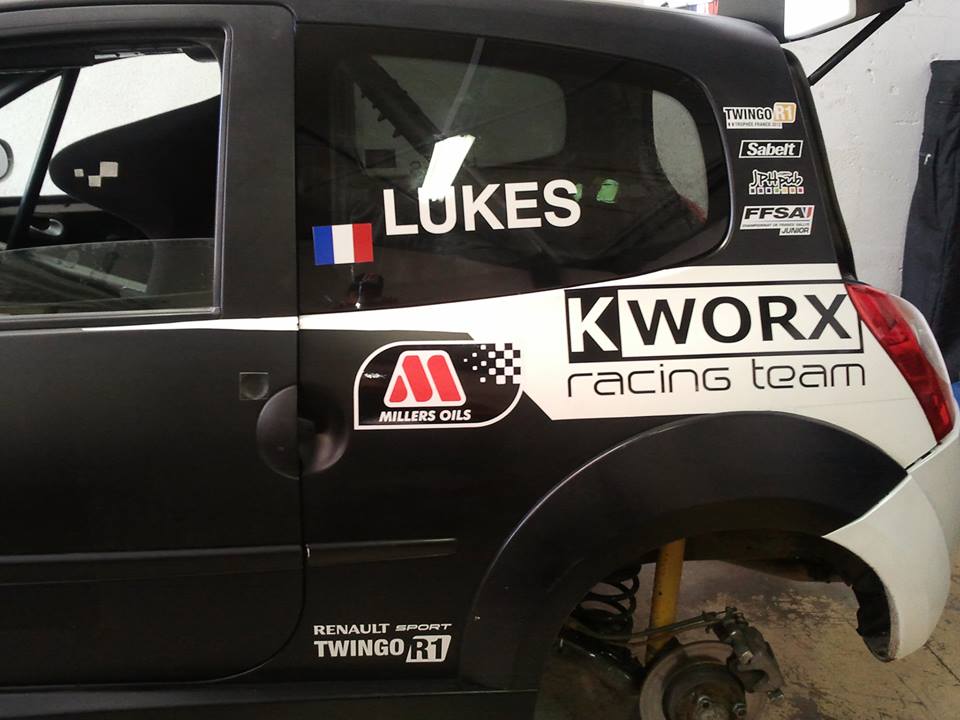 Millers Oils France confirment leur partenariat de K’Worx Racing/Nelson Lukes, juillet 2013