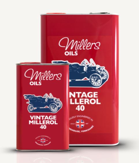 Vintage Millerol 40 huile moteur