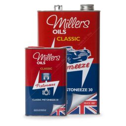 Millers Classic Pistoneeze P30 oil with low treat detergent