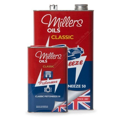 Millers Classic Pistoneeze P50 oil with low treat detergent