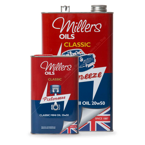 Millers Classic Mini 20w50 Mineral Engine Oil Millers Oils France
