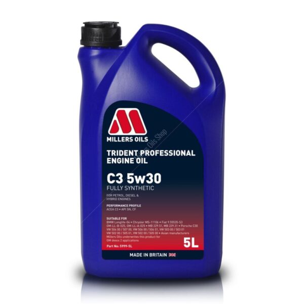 Trident Professional C3 5W30 Huile Moteur – Image 2