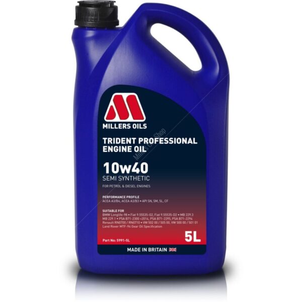 Millers Trident 10W40 Semi Synthetic Engine Oil