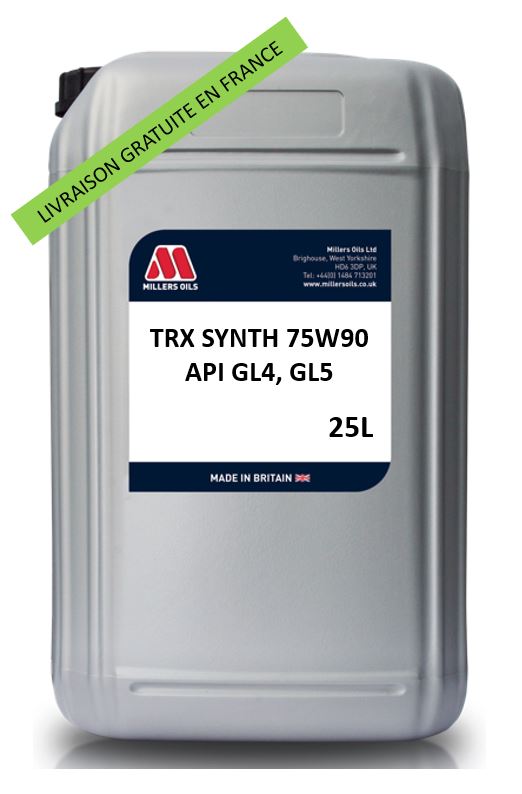 Millers TRX Synth 75w90 Fully Synthetic Gear Oil GL4 and GL5