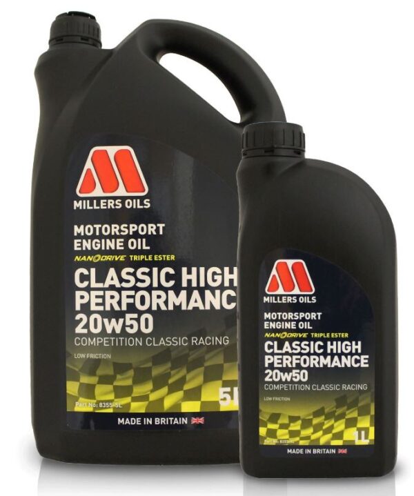 Millers Classic Sport High Performance 20W50 fully synthetic engine oil