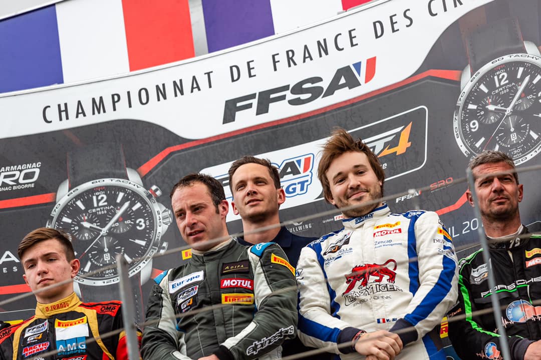 Premiers podiums à Nogaro en FFSA GT4, 2019