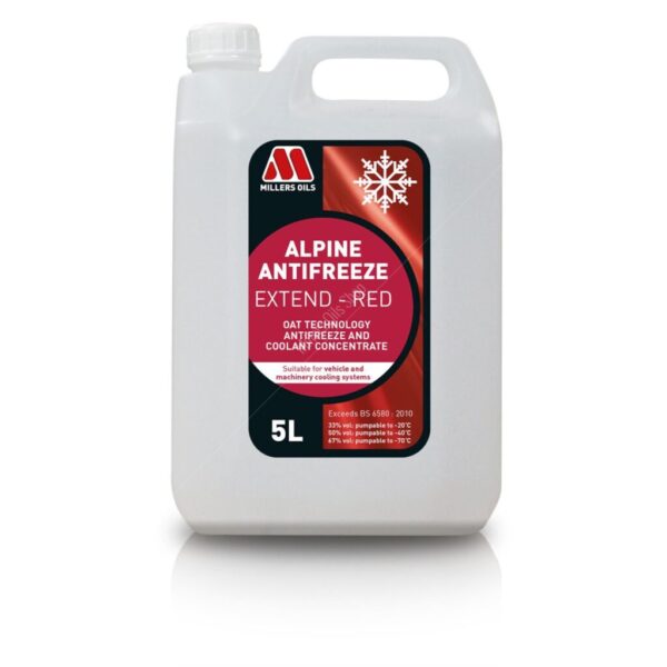 Millers Alpine Antifreeze Extend Red