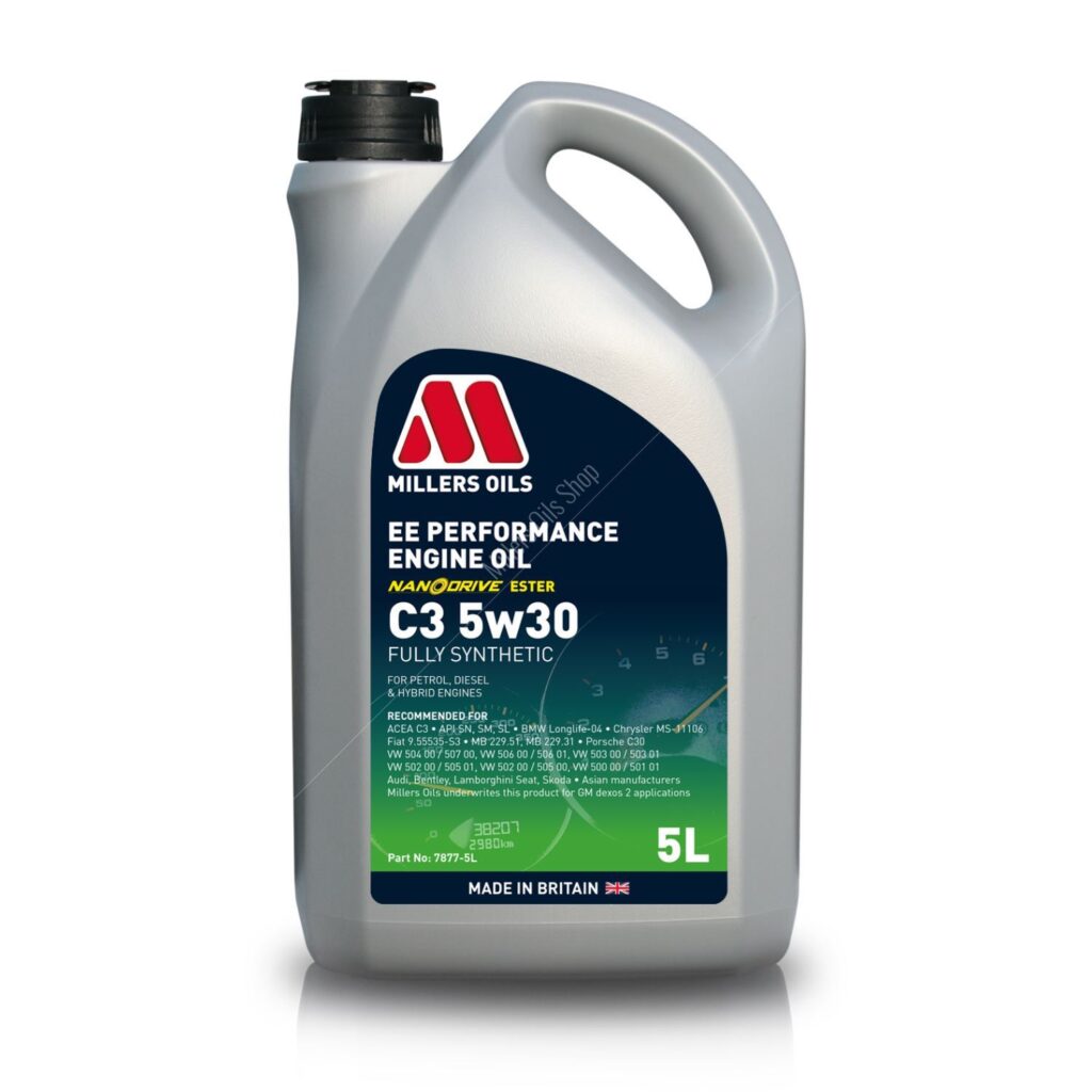 EE Performance Huile Moteur C3 5w30 - Millers Oils – #1 en France