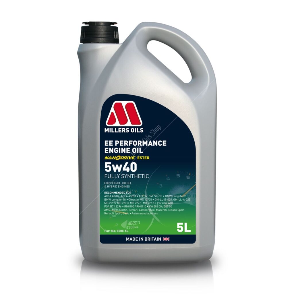 EE Performance 5w40 Huile Moteur - Millers Oils – #1 en France